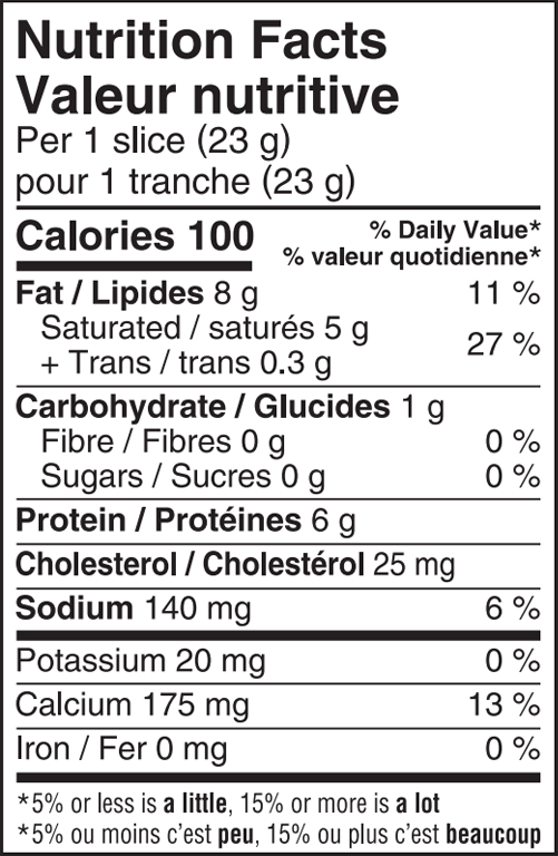 Nutrition Facts Label