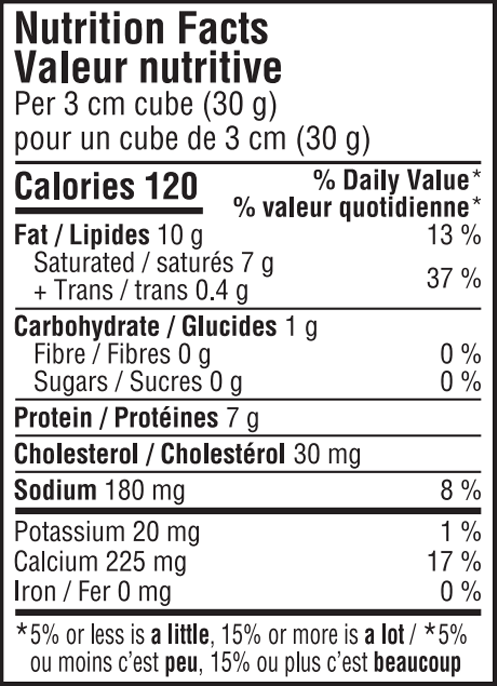 Nutrition Facts Label